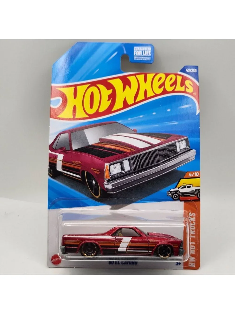 Hot Wheels 80 El Camino Red HW Hot Trucks 4/10 43/250